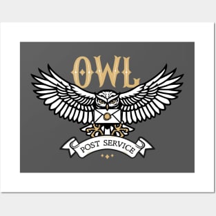 owl post service Posters and Art